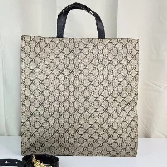 Gucci GG Logo Supreme Bees Shoulder Bag Tote with Bee Design - Picture 2 of 8
